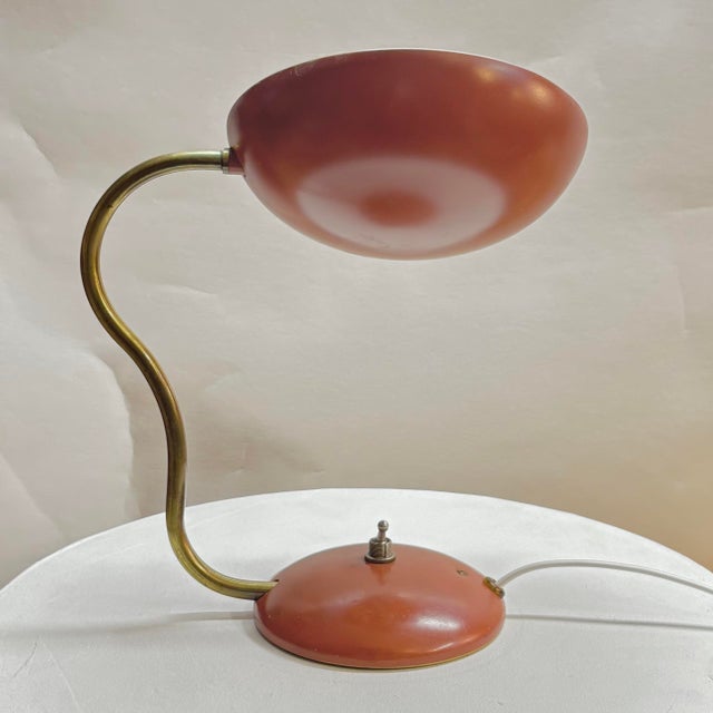 Scandinavian Modern Table Lamp E1325 in Brass and Steel from Asea, Sweden, 1950s For Sale - Image 10 of 18
