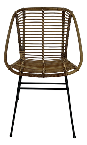 Vintage Wicker Rattan Chair, 1960s