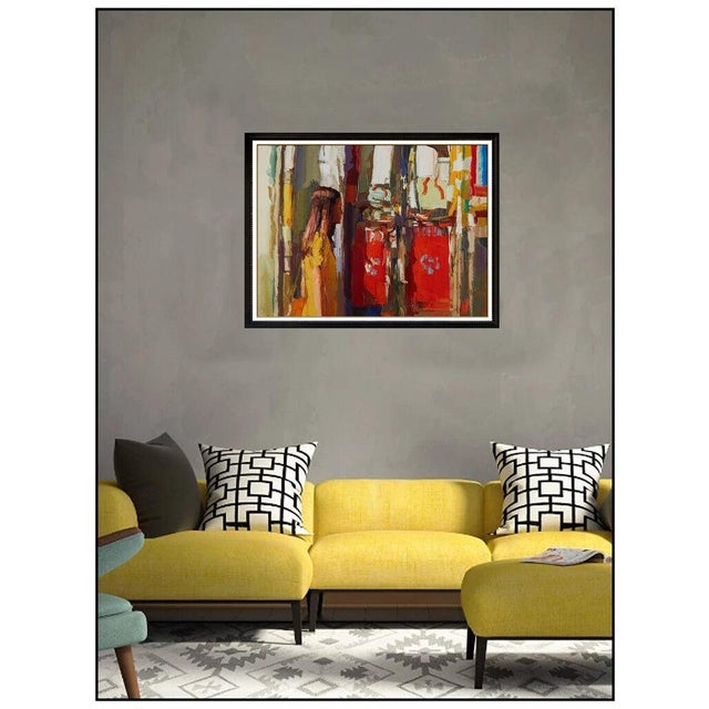 Message us to inquire about custom framing options! (Included for free with every purchase) The artwork here, "Strolling...