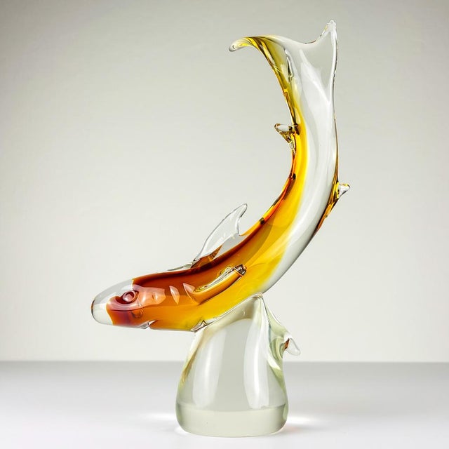Original Murano Glass Sculpture of Shark by Michele Rossetto, Italy, 1979 For Sale - Image 14 of 14