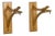 Mid-Century Modern Rattan Wall Brackets a Pair For Sale