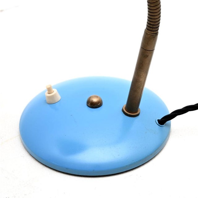 Metal Vintage Dutch Desk Lamp attributed to H. Busquet for Hala, 1950 For Sale - Image 7 of 8