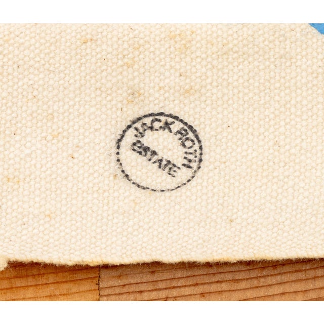 Textile Jack Roth Untitled Acrylic on Canvas For Sale - Image 7 of 7