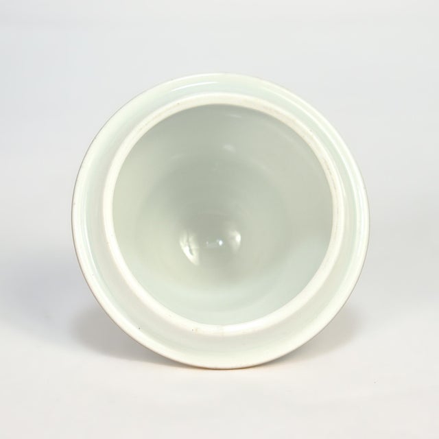 Antique Meissen Jugendstil Porcelain Covered Urn or Vase With Pansies & Violets For Sale - Image 13 of 18