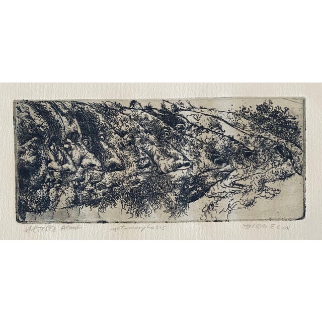 Robert A. Birmelin, Metamorphosis, American Modernist Abstract Etching For Sale