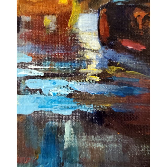 Black "City Nights" 16"x20" Oil on Canvas Contemporary Impressionism by S. B. Sagulo (Shawn Sagulo) For Sale - Image 8 of 9