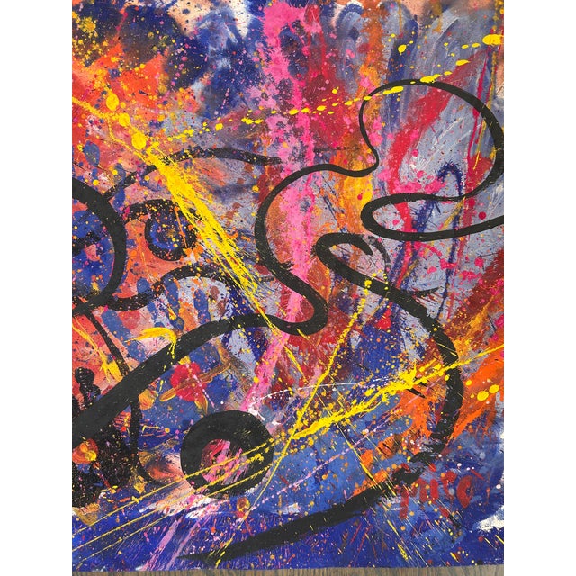 This is a striking Large Original Mixed Media Painting on Paper by Listed California Artist, Hendrik Grise (1914-1982)....