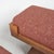 Wood Bench with Pyramid Legs and Brick Bouclé Fabric from Artigianato Italiano, 2000s, Set of 2 For Sale - Image 7 of 9