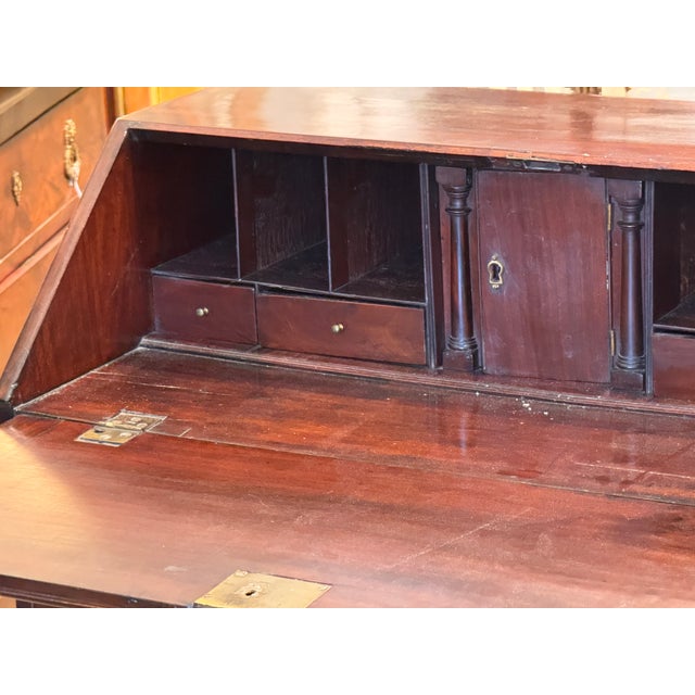 Early 19th Century George III Mahogany Fall-Front Desk For Sale - Image 12 of 13