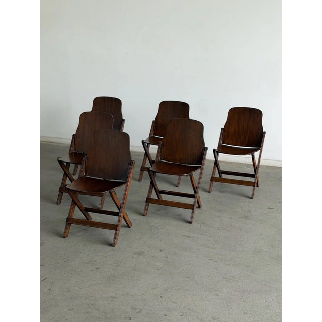 1940s Folding Chairs by American Seating Company For Sale - Image 10 of 12