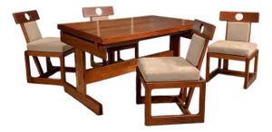 “Cuiaba” Dining Set in Hardwood, Sergio Rodrigues, 1970s