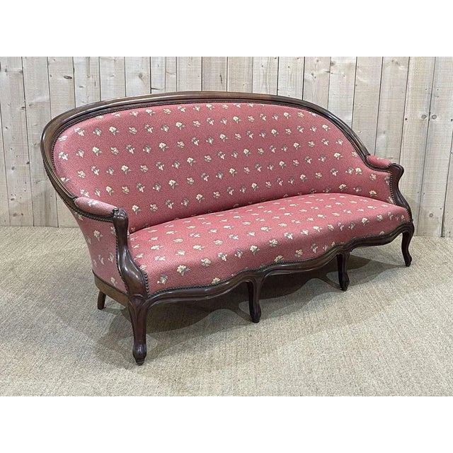 Napoleon III Sofa in Mahogany For Sale - Image 16 of 18