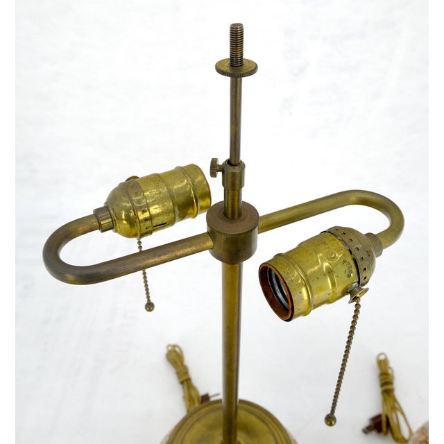 Very Fine Enamel Decorated Satsuma Style Ceramic Bases Table Lamps For Sale - Image 11 of 14