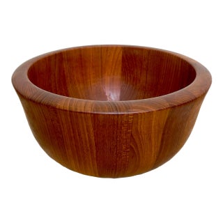1980s Dansk by Jens Quistgaard Staved Teak Salad Bowl For Sale