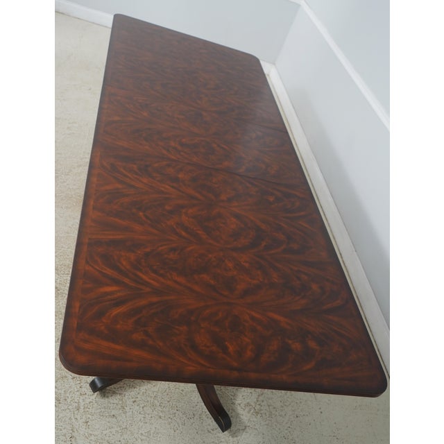 Theodore Alexander Double Pedestal Mahogany Dining Table For Sale - Image 13 of 18
