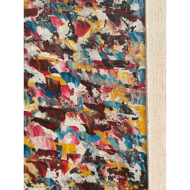 R. Avind, Abstract Composition, 1960s, Oil on Panel For Sale - Image 7 of 17