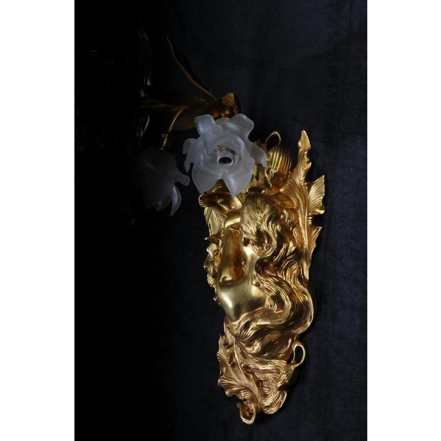 French Art Nouveau Wall Sconces, Paris, Set of 2 For Sale - Image 4 of 18
