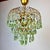 Vintage Crystal Chandelier – 1960s Hand Green Drop Crystals For Sale - Image 12 of 17