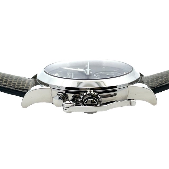 Graham Chronofighter 1695 Romantic Stainless Steel Watch With Leather Belt For Sale In New York - Image 6 of 9