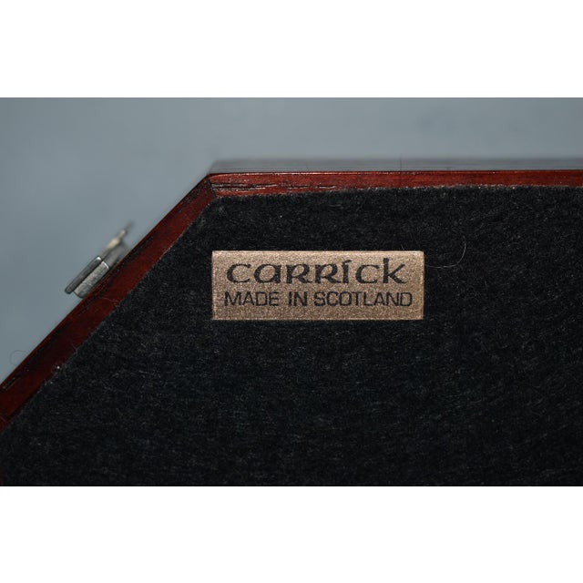 Traditional Vintage Carrick Oak Octagonal Box W/Celtic Design For Sale - Image 3 of 12