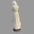 Early 20th Century Antique Carved Alabaster Maiden Woman Sculpture Signed 24” Figure Marble Base For Sale - Image 5 of 10