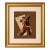 Marcela Di Tomaso Ditto Tango Dancers Mixed Media Framed Art Argentina 18" X 16" For Sale