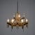 Mid-Century Modern Gaetano Sciolari Modernist Brass Chandelier with Crystal Blades For Sale - Image 3 of 10
