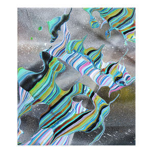 Spacetense - Abstract Cosmic Colorful Lively Optical Illusion Original Artwork by Armen Ges