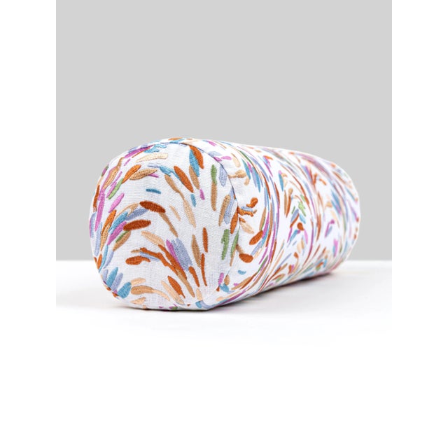 Like its namesake, Fountain features 4 different harmonious color palettes, embroidered in a splashy motif onto linen for...