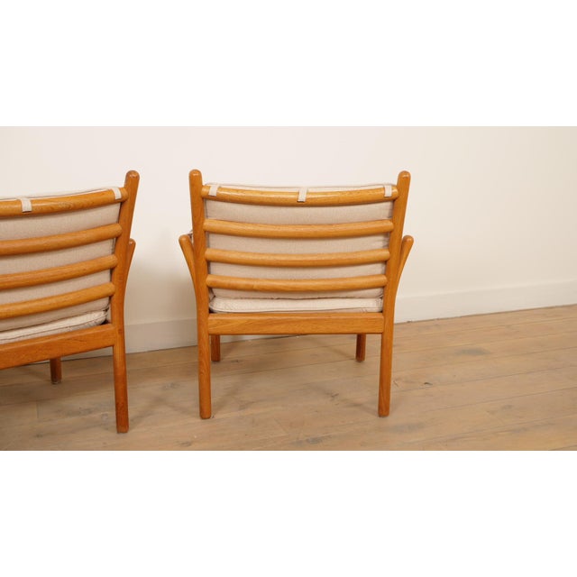 Vintage Model Genius Lounge Chairs in Teak by Illum Wikkelso for Silkeborg, 1960s, Set of 2 For Sale - Image 10 of 16