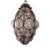 1950s 1 of 3 Big Mid-Century Seguso Murano Amethyst Blown Bubble Lantern Chandelier For Sale
