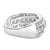 Embrace the sparkle and modern elegance of this exquisite .925 sterling silver ring, plated with lustrous rhodium for...