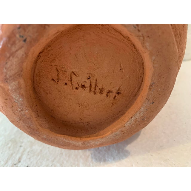 Soliflore Vase in Glazed Stoneware For Sale - Image 4 of 9