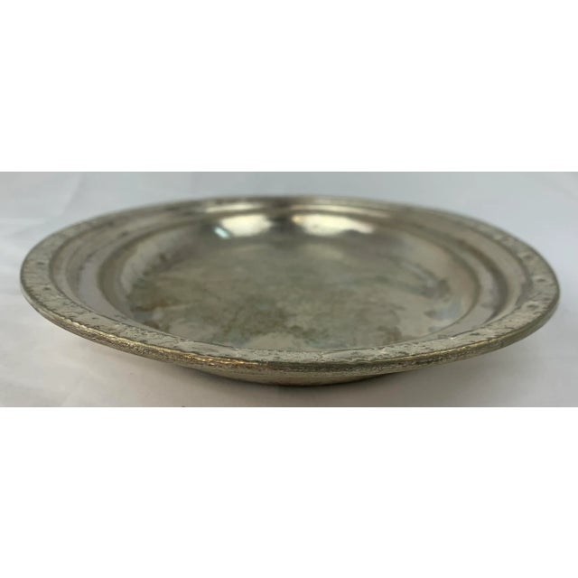 from the estate of Bob & Dolores Hope hammered silver plated medium size serviing tray