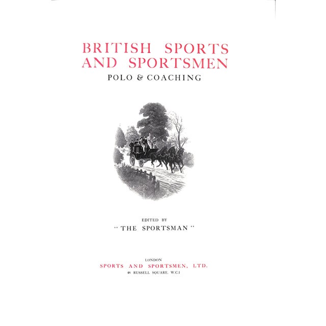 "The Sportsman" [edited by] [424] pp. Sports And Sportsmen Ltd. 1923 First Edition 15 1/4" x 11 1/2" w/ tissue guards 10...