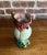 Rustic European Vintage Majolica Cockatoo Pitcher For Sale - Image 3 of 6