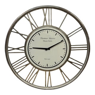 Thomas Moore Sloane Street Wall Clock For Sale