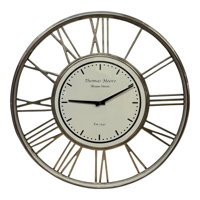 Thomas Moore Sloane Street Wall Clock For Sale