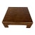 1980s Lacuqered Faux Swirl Walnut Coffee Table For Sale