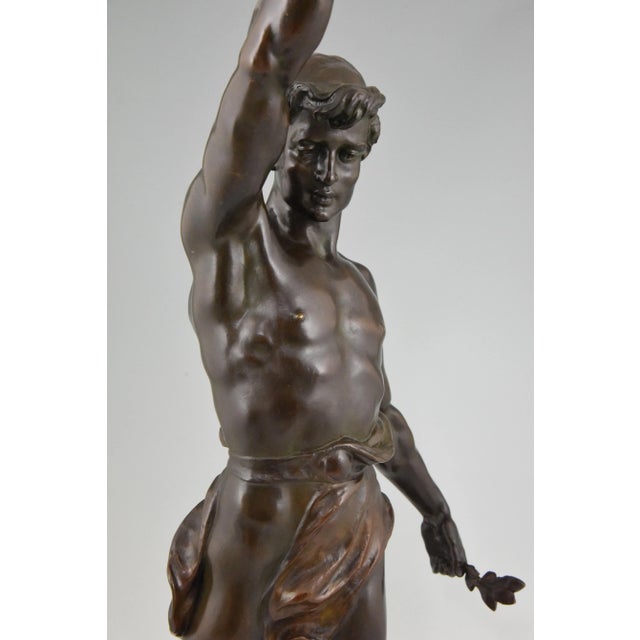 Marcel Debut, Sculpture of Aladdin and the Magic Lamp, Bronze For Sale - Image 9 of 12