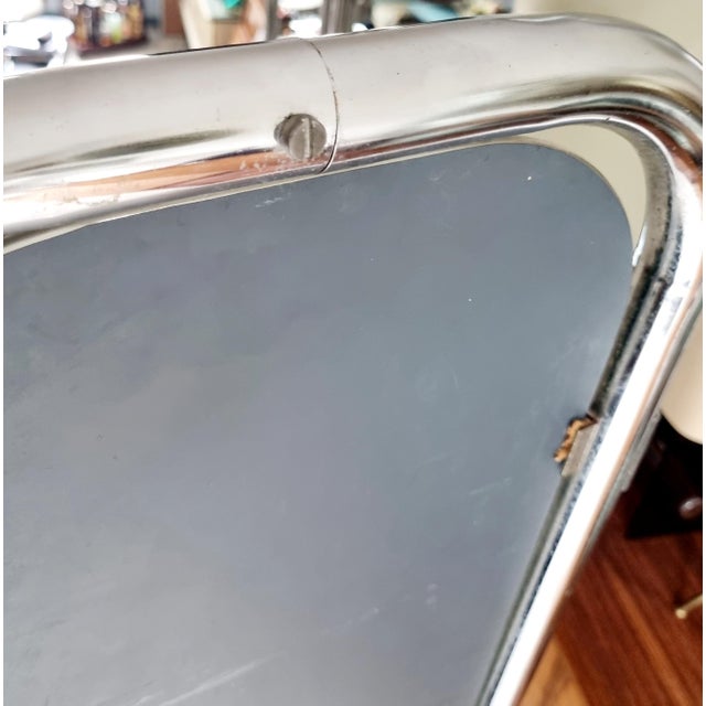 Chrome Tubular 3-Way Mirror from Gispen For Sale - Image 13 of 16