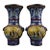 Pair of Chinese Cloisonné "Crane & Willow" Vases With Beast Handles - 15.8 LBS For Sale