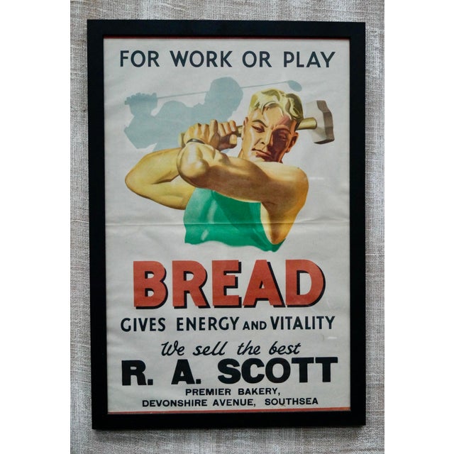 Vintage Scotts Bakery Advertising Poster, 1920s For Sale - Image 4 of 6