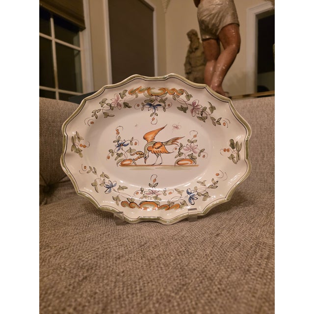 Moustiers French Faience Wall Platter For Sale - Image 4 of 4