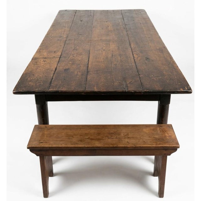 French French Farmhouse Dining Table With Onion Feet Mid-19th Century For Sale - Image 3 of 9