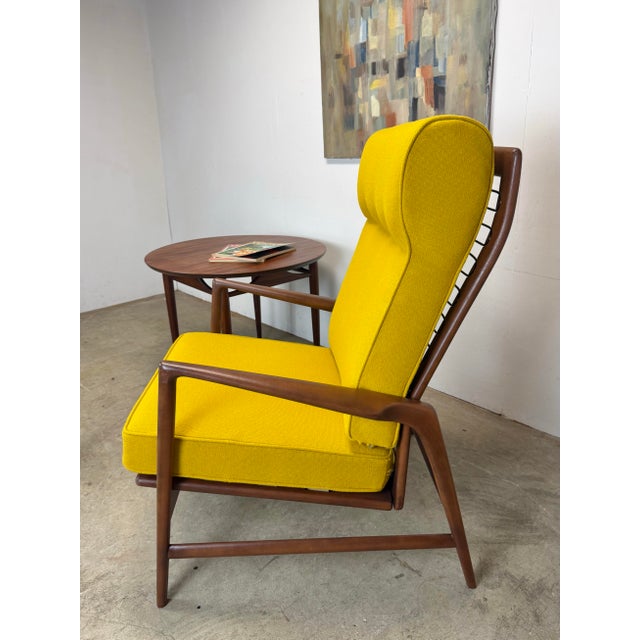 Mid-Century Modern Mid Century Danish Modern Restored Reclining Armchair Lounge by Kofod Larsen For Sale - Image 3 of 12