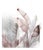 36" * H96" * 3ps,‌ Hand-Painted Nordic Style Soft Pink Banana Leaf Wall Mural, Low-Saturation Misty Tropical Plant Wall Covering For Sale