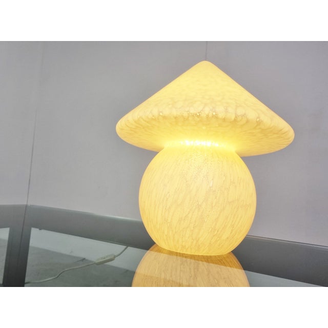 1970s Vintage Murano Glass Mushroom Table Lamp from Peil & Putzler, 1970s For Sale - Image 5 of 9