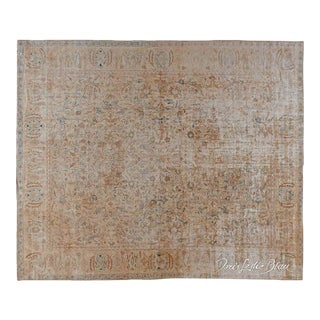Authentic Indian Botanic Handmade Wool Rug For Sale