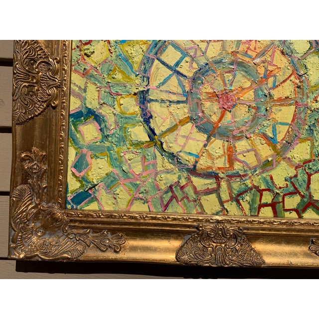 Textile Original Abstract Textured Painting on Canvas, Portal to Infinity by Serg Graff For Sale - Image 7 of 8